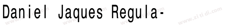 Daniel Jaques Regula字体转换